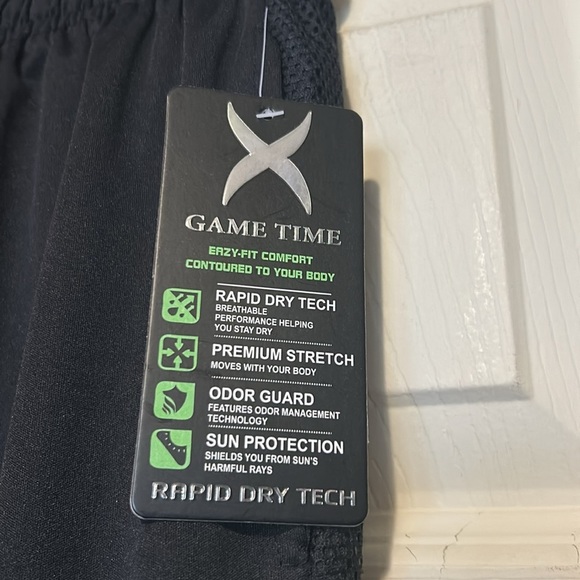 Game Time Athletic Shorts Size Small NWT Men’s Black Blue - Picture 4 of 6
